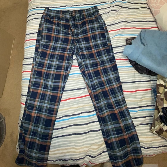 Plaid trousers. High rise - Picture 7 of 7